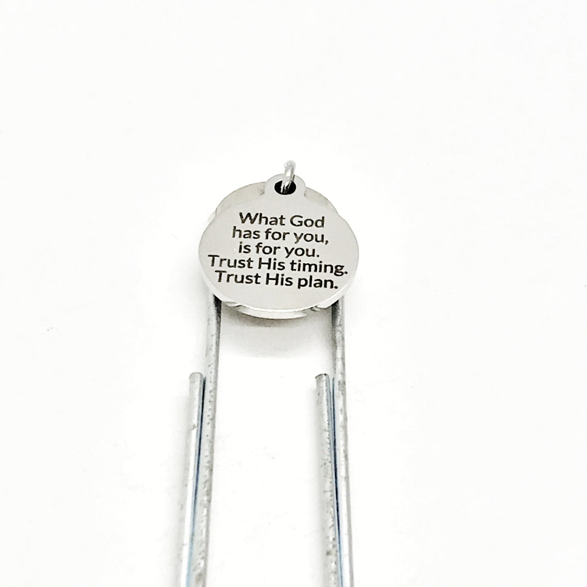Faith Gift, What God Has For You Is For You Bookmark, Trust His Timing, Christian Gift, Faith Bookmark, Christian Bookmark, Charm Bookmark