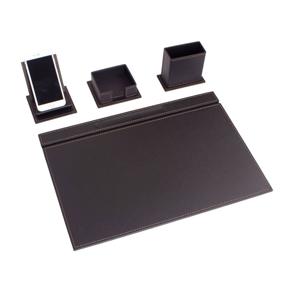 MOOG Luxury Desk Set-4 Accessories-  Black - 4 PCS