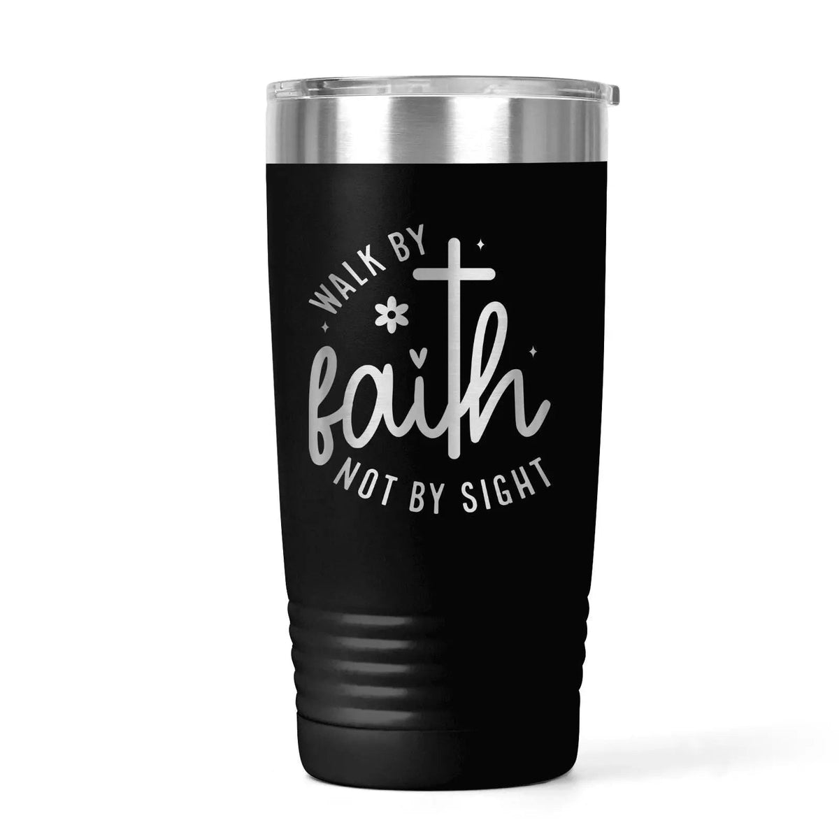 Walk by Faith Insulated Travel Tumbler, Pink