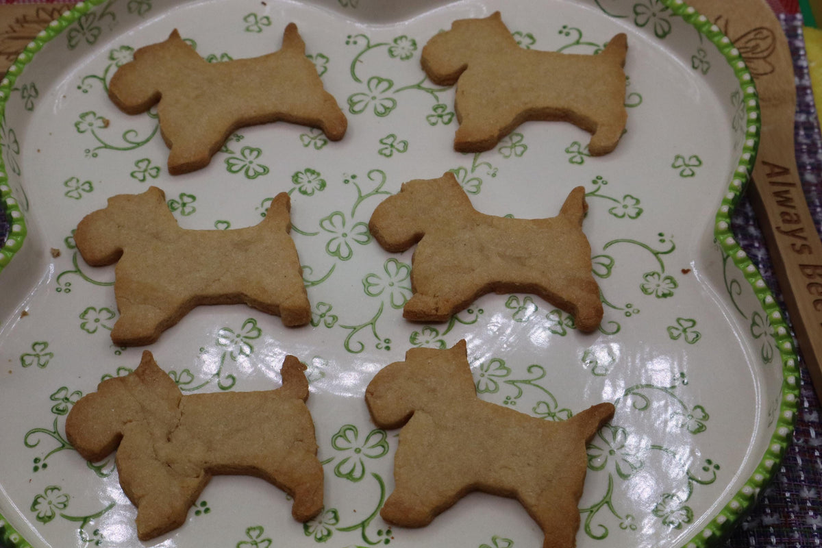Scottish Dog Shortbread Cookies — Gluten-Free & Vegan