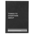 Personalized Things to Overthink About Leatherette Journal (large) | Black/Silver