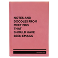 Personalized Notes and Doodles From Meetings Leatherette Sketch Book (large) | Pink