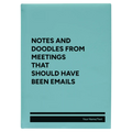 Personalized Notes and Doodles From Meetings Leatherette Sketch Book (large) | Teal