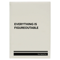 Personalized Everything is Figureoutable Leatherette Journal (large) | White
