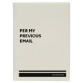 Personalized Per My Previous Email Leatherette Journal (large) | White