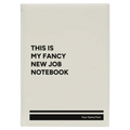 Personalized Fancy New Job Leatherette Sketch Book (large) | White