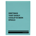 Personalized Meetings That Easily Could've Been Emails Leatherette Sketch Book (large) | Teal