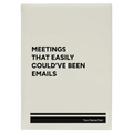 Personalized Meetings That Easily Could've Been Emails Leatherette Sketch Book (large) | White