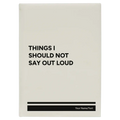 Personalized Things I Should Not Say Out Loud Leatherette Sketch Book (large) | White