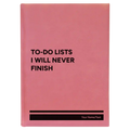 Personalized TO DO List Leatherette Sketch Book (large) | Pink