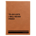 Personalized TO DO List Leatherette Sketch Book (large) | Rawhide