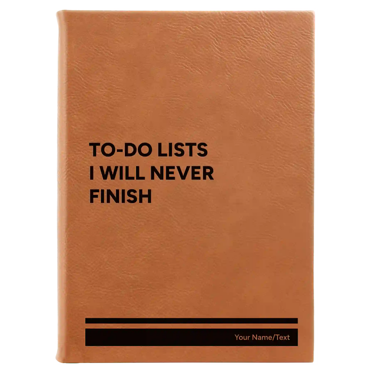 Personalized TO DO List Leatherette Sketch Book (large) | Rawhide
