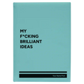 Personalized Fcking Brilliant Ideas Leatherette Journal (large) | Teal