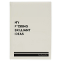 Personalized Fcking Brilliant Ideas Leatherette Journal (large) | White