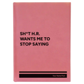Personalized Stop Saying Leatherette Sketch Book (large) | Pink
