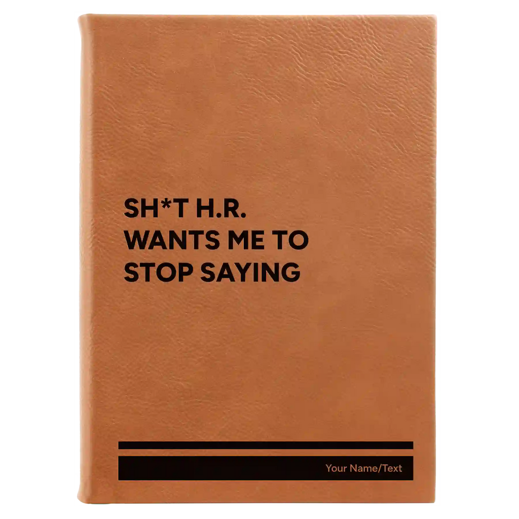 Personalized Stop Saying Leatherette Sketch Book (large) | Rawhide