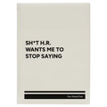 Personalized Stop Saying Leatherette Sketch Book (large) | White