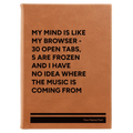 Personalized My Browser Leatherette Sketch Book (large) | Rawhide