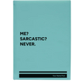 Personalized Me Sarcastic Never Leatherette Sketch Book (large) | Teal