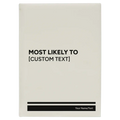Personalized Most likely to Leatherette Sketch Book (large) | White