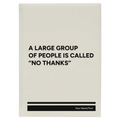 Personalized No Thanks Leatherette Sketch Book (large) | White