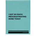 Personalized Procrastinating Leatherette Sketch Book (large) | Teal