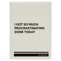 Personalized Procrastinating Leatherette Journal (large) | White
