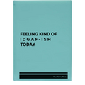 Personalized Idgaf ish Leatherette Journal (large) | Teal