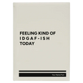 Personalized Idgaf ish Leatherette Sketch Book (large) | White