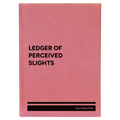Personalized Perceived Slights Leatherette Journal (large) | Pink
