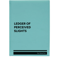 Personalized Perceived Slights Leatherette Sketch Book (large) | Teal