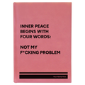 Personalized Inner Peace Leatherette Sketch Book (large) | Pink