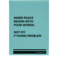 Personalized Inner Peace Leatherette Journal (large) | Teal