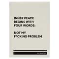 Personalized Inner Peace Leatherette Sketch Book (large) | White