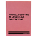 Personalized Lower Your Expectations Leatherette Sketch Book (large) | Pink
