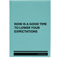 Personalized Lower Your Expectations Leatherette Sketch Book (large) | Teal