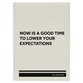 Personalized Lower Your Expectations Leatherette Sketch Book (large) | White