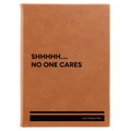 Personalized Shhhh Leatherette Sketch Book (large) | Rawhide