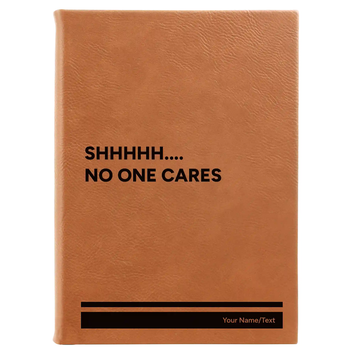 Personalized Shhhh Leatherette Sketch Book (large) | Rawhide