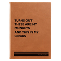 Personalized My Circus Leatherette Sketch Book (large) | Rawhide