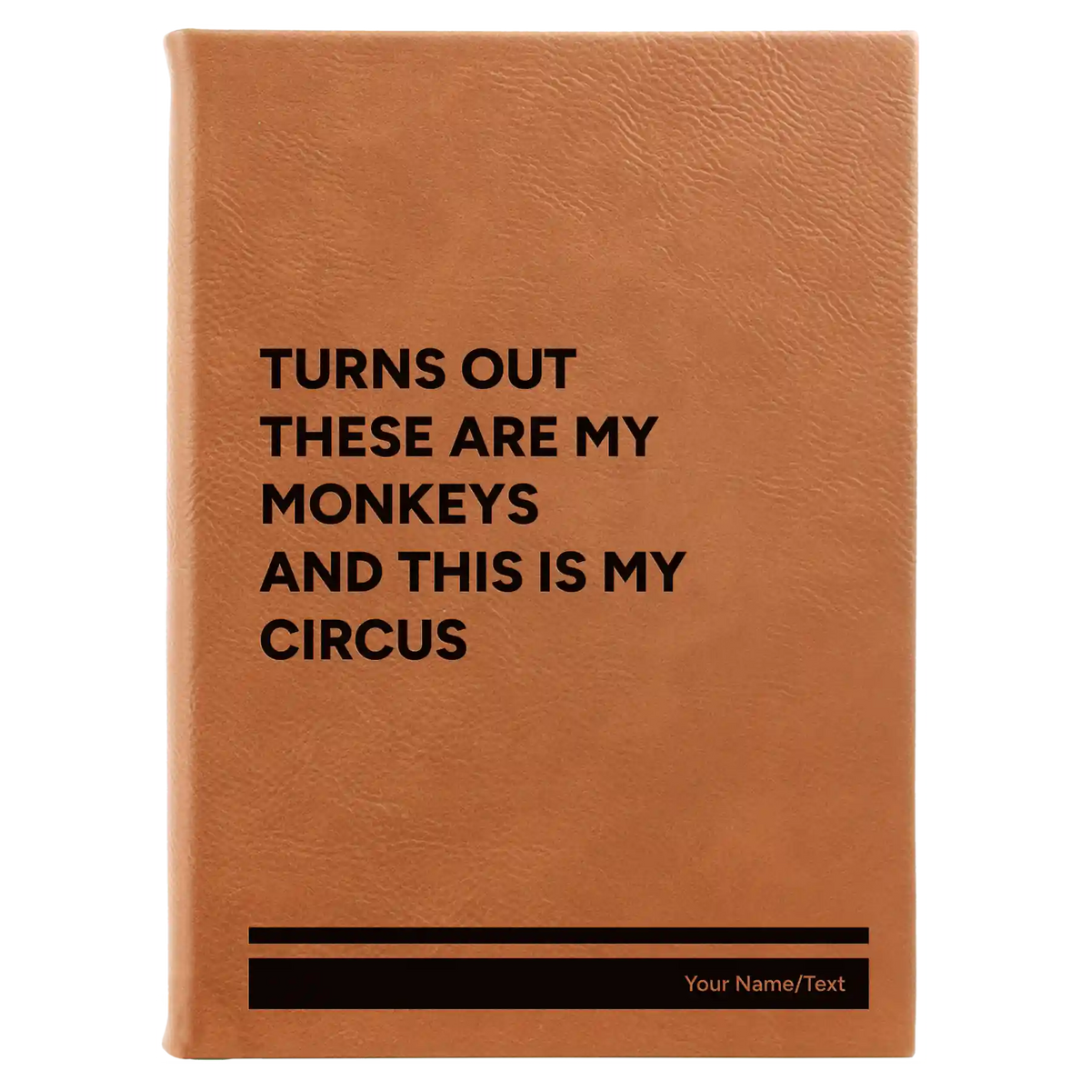 Personalized My Circus Leatherette Sketch Book (large) | Rawhide