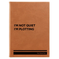 Personalized Not Quiet Leatherette Sketch Book (large) | Rawhide