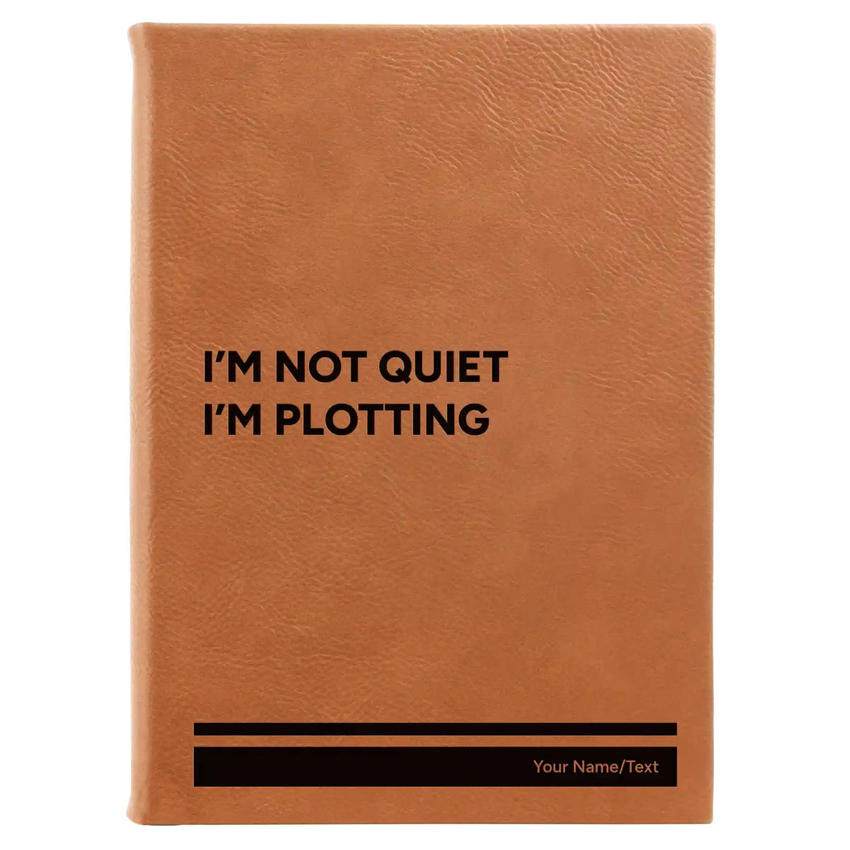 Personalized Not Quiet Leatherette Sketch Book (large) | Rawhide