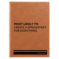 Personalized Create a Spreadsheet Leatherette Sketch Book (large) | Rawhide