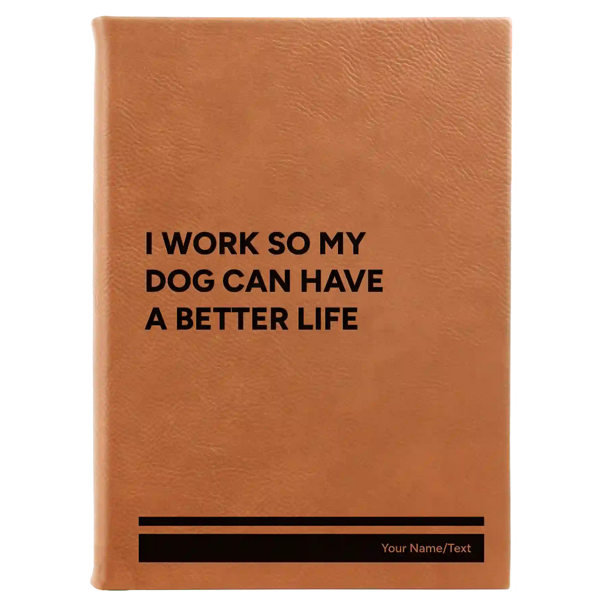 Personalized My Dog Leatherette Journal (large) | Rawhide