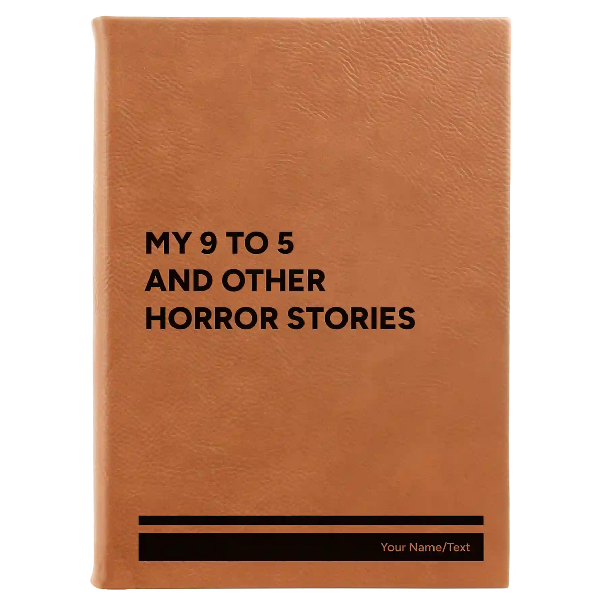 Personalized 9 to 5 Horror Leatherette Sketch Book (large) | Rawhide