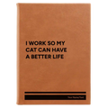 Personalized My Cat Leatherette Sketch Book (large) | Rawhide