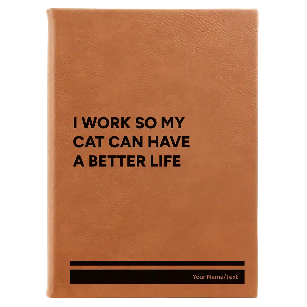 Personalized My Cat Leatherette Sketch Book (large) | Rawhide