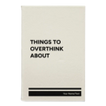 Personalized Things to Overthink About Leatherette Sketch Book (small) | White