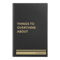 Personalized Things to Overthink About Leatherette Journal (small) | Black/Gold